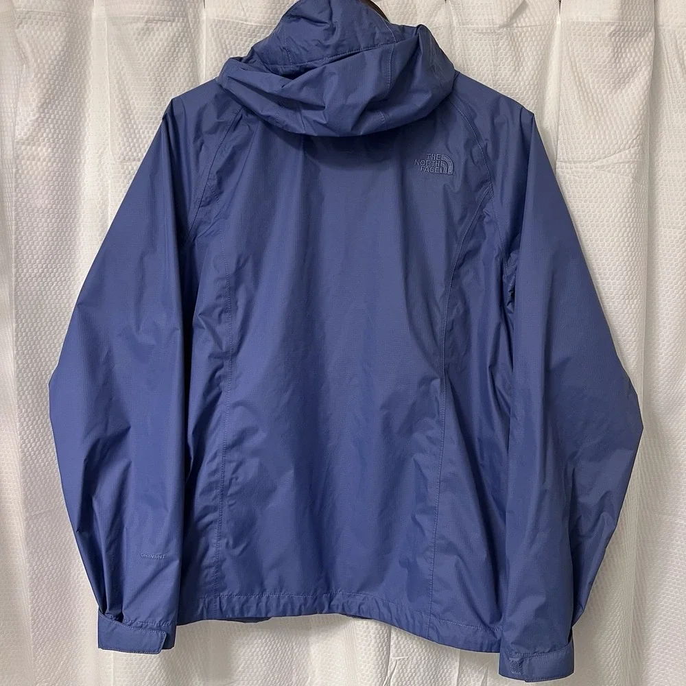 The North Face Dryvent Women's Rain Jacket Full Zip Hooded Blue, Size L READ‎